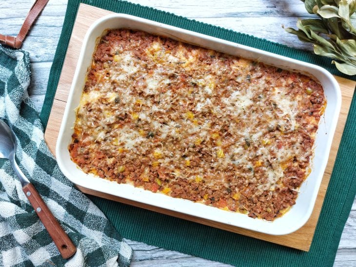 Arroz de forno com carne moída - Passo a Passo