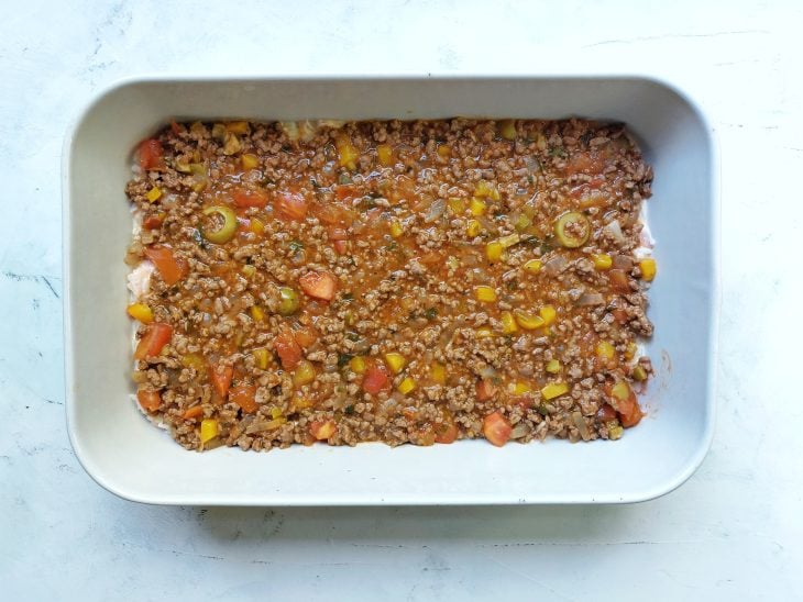 Arroz de forno com carne moída - Passo a Passo