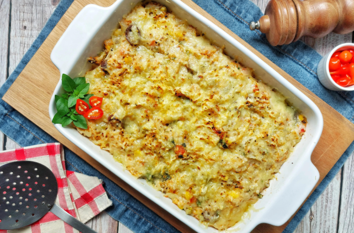 Arroz de forno com frango