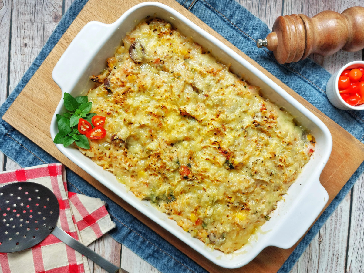 Arroz de forno com frango