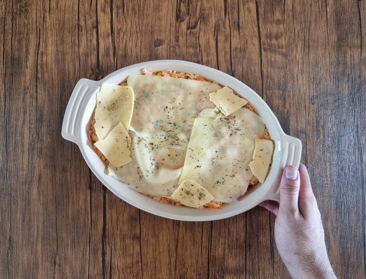 Arroz de forno com frango fácil - Passo a Passo