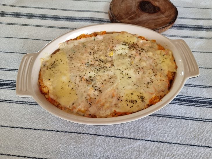 Arroz de forno com frango fácil - Passo a Passo