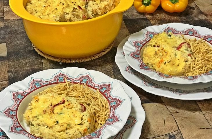 Arroz de forno de bacalhau