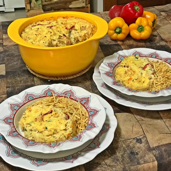 Arroz de forno de bacalhau