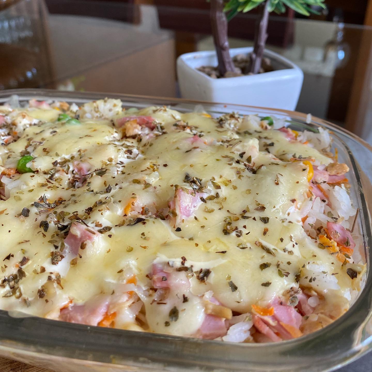 Arroz de forno simples Arroz de forno simples