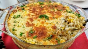 Arroz de forno simples e barato