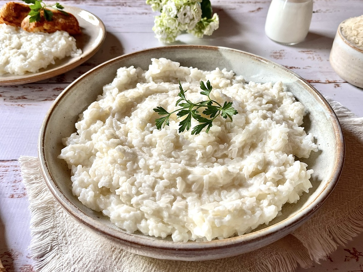 Arroz de leite salgado