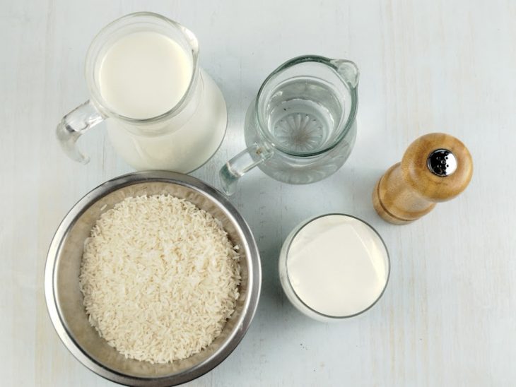 Ingredientes reunidos para o preparo da receita.