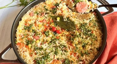 Arroz com linguiça