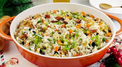Arroz de Natal para ceia