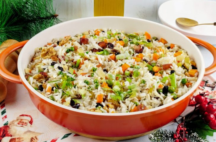 Arroz de Natal para ceia