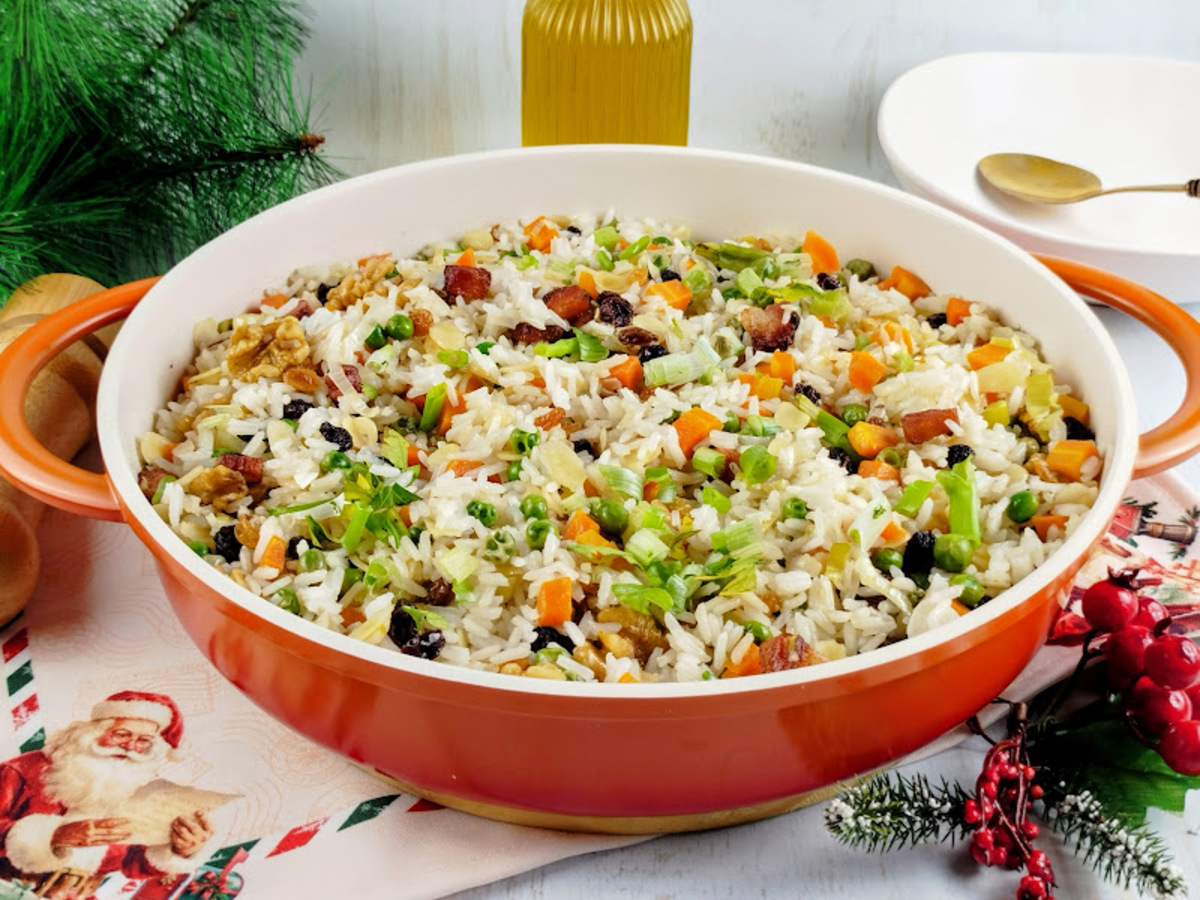 Arroz de Natal para ceia