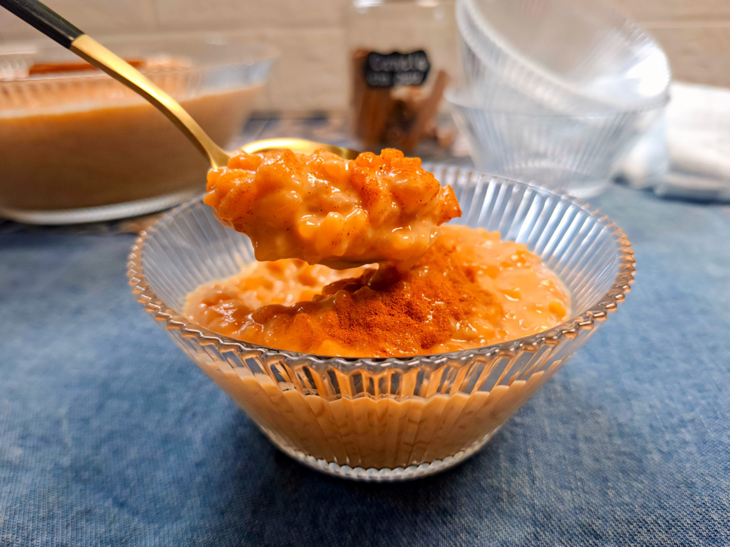 Arroz doce caramelizado