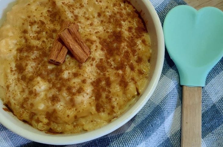 Arroz doce caramelizado