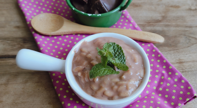 Arroz doce com chocolate fácil