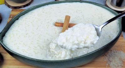 Arroz-doce com coco