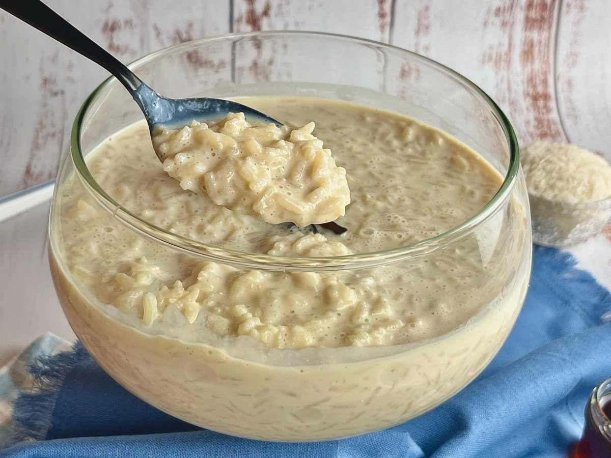 Arroz doce com leite condensado