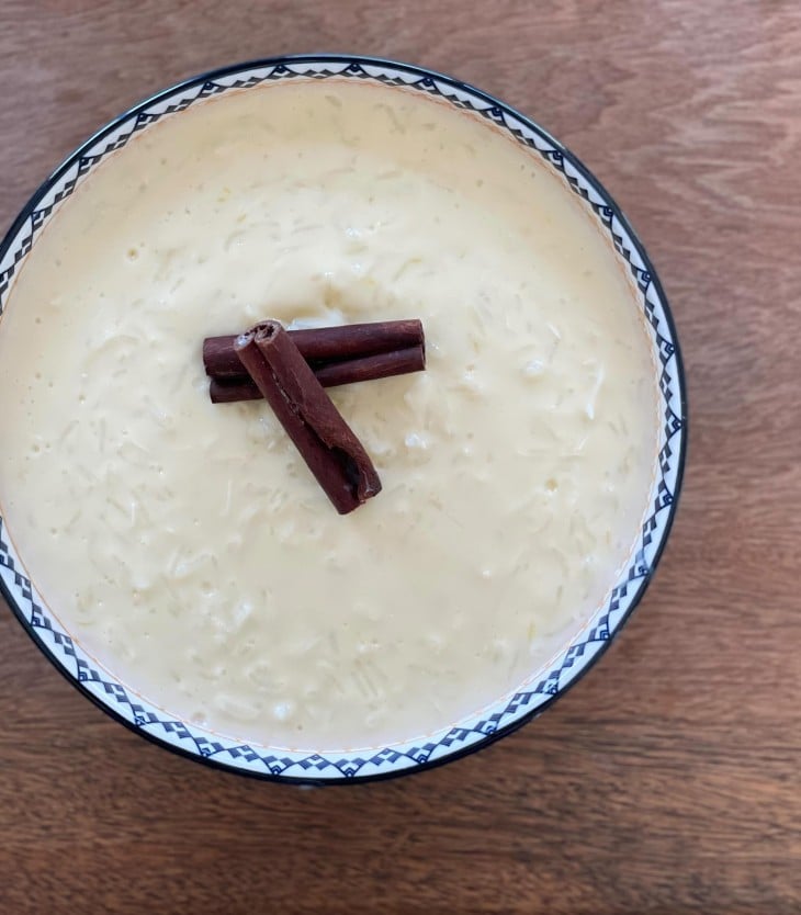 Arroz-doce com leite de coco