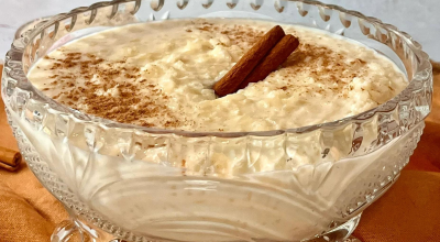 Arroz-doce com leite em pó