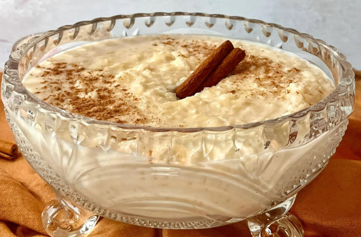 Arroz-doce com leite em pó