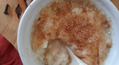 Arroz doce cremoso de forno