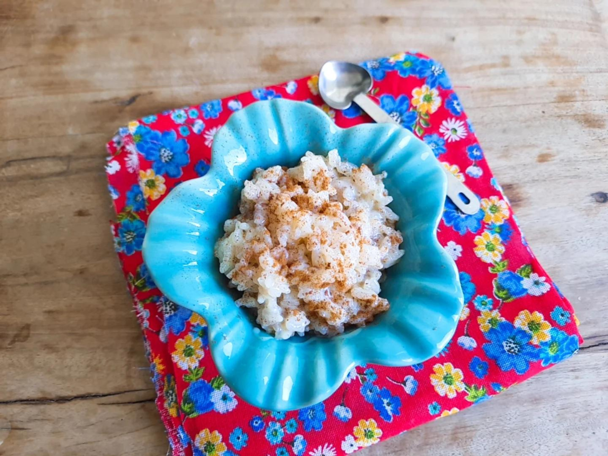 Arroz doce de micro-ondas fácil