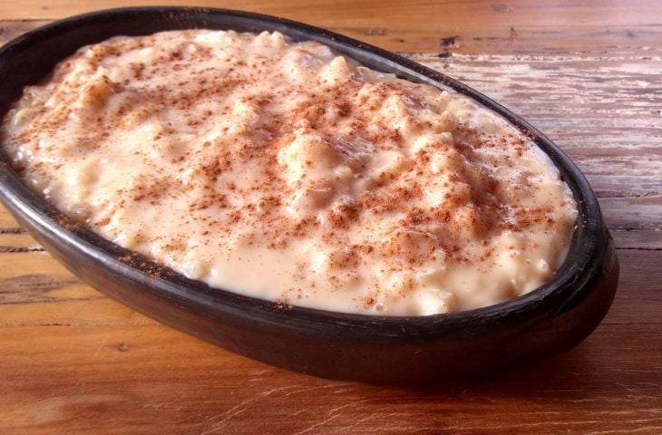 Arroz doce na panela de arroz