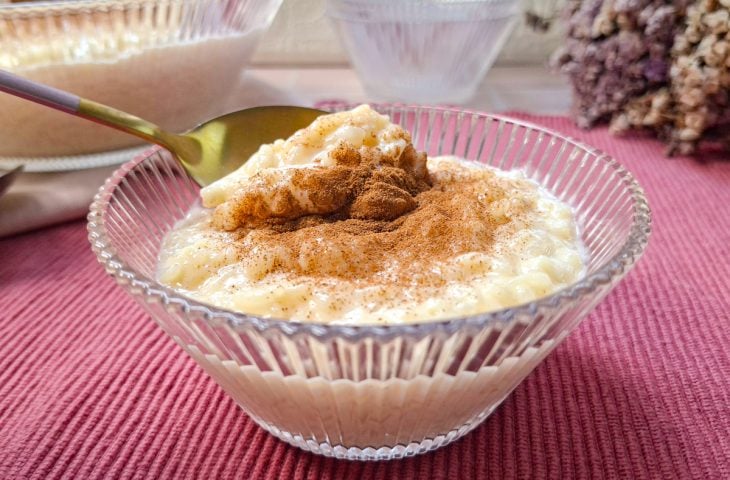 Arroz doce sem leite condensado