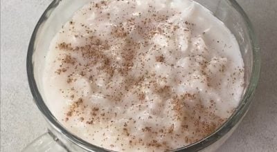 Arroz doce vegano