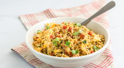 Arroz temperado frito