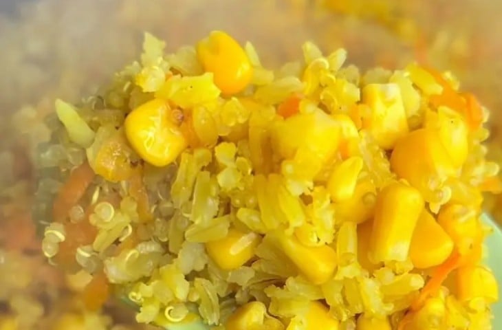 Arroz integral com quinoa