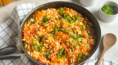 Arroz temperado frito