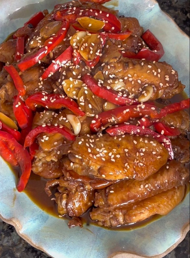 Asa de frango caramelizada