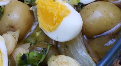Bacalhau com batata e ovo