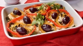 Bacalhau com batatas e brócolis