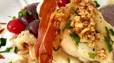 Bacalhau com parma