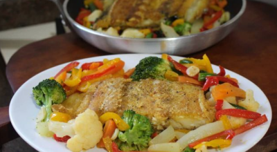 Bacalhau com vegetais
