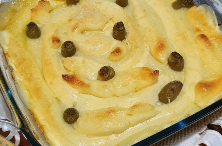 Bacalhau cremoso com Catupiry