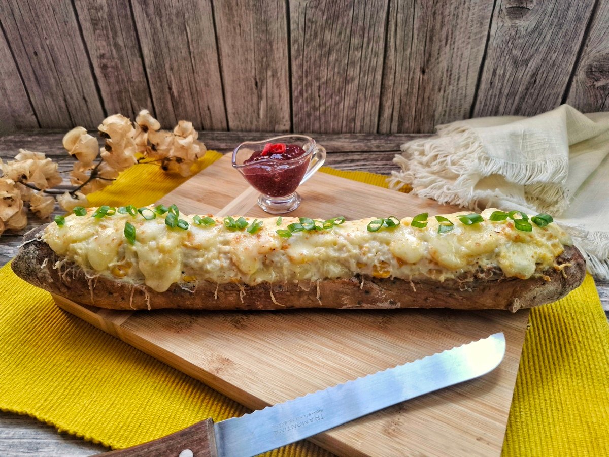 Baguete recheada de frango