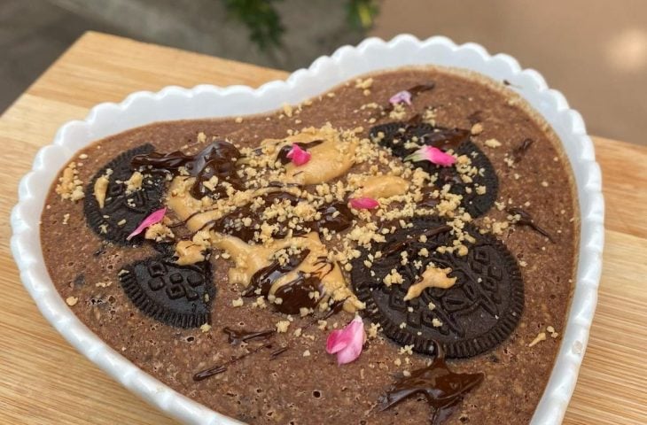 Baked oats de oreo