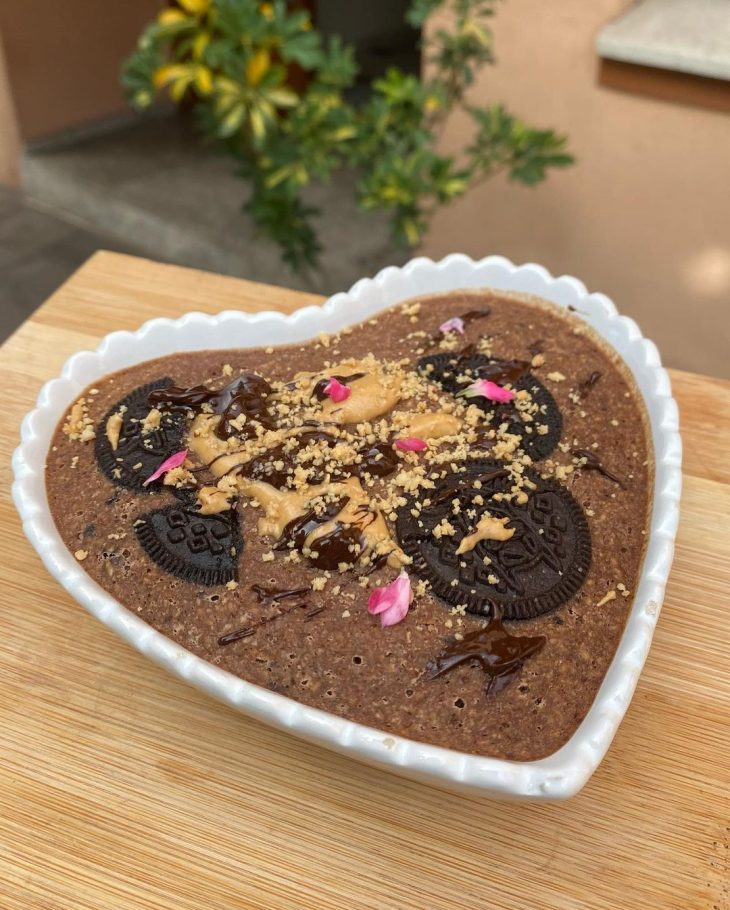 Baked oats de oreo