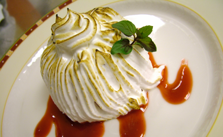 Baked Alaska de morango
