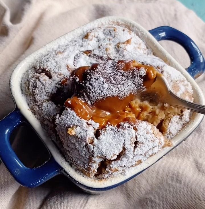 Baked oats de banoffee