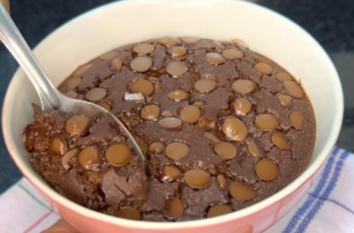Baked oats de cacau