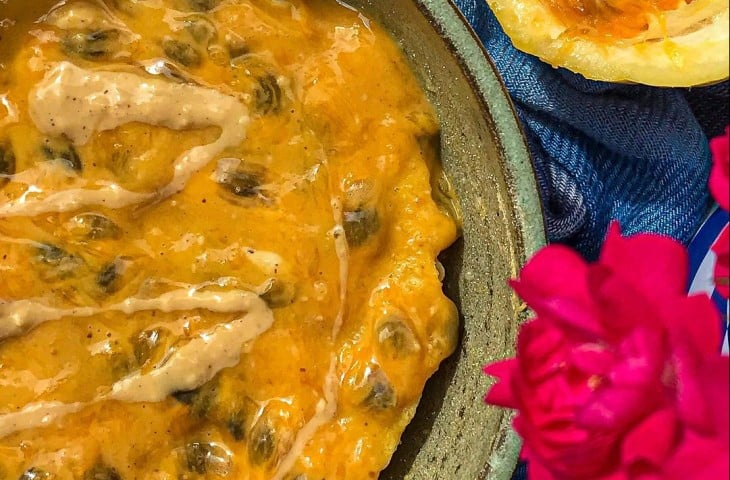 Baked oats de maracujá