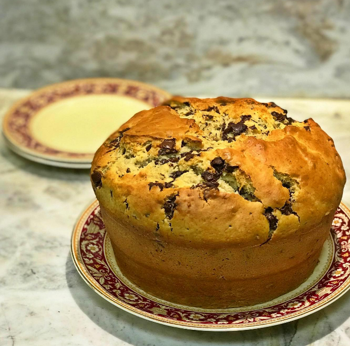 Banana bread com chocolate