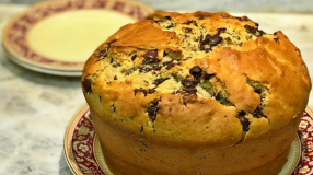 Banana bread com chocolate