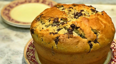 Banana bread com chocolate