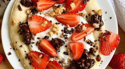 Banana split saudável
