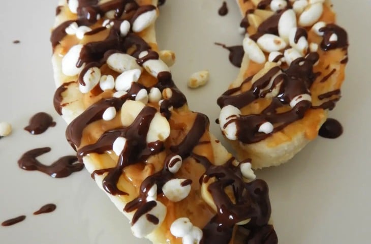 Banana split vegana fácil
